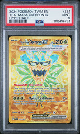 2024 Pokemon Twm En-Twilight Masquerade #221 Teal Mask Ogerpon Ex Hyper Rare PSA 9